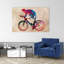 «Vibrant Cycling Racer», art mural contemporain-129474706