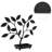 Black Metal Jewelry Tree with Bird Nest – Earring, Bracelet and Necklace Organizer Stand for 48 Pairs