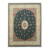 Green Traditional Oriental Pak-Persian Area Rug