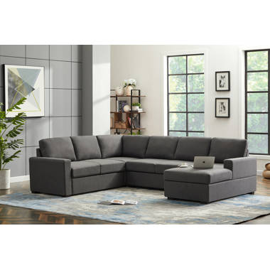 Wade Logan® Forbestown 7 - Piece Upholstered Sectional & Reviews