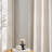 Grommet Linen Semi-Sheer Striped Curtains-517036137-517036136