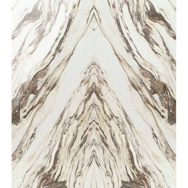 JEM Symphony Red Bookmatch B Polished Porcelain Slab Tile for Floor & Wall (48"x110")