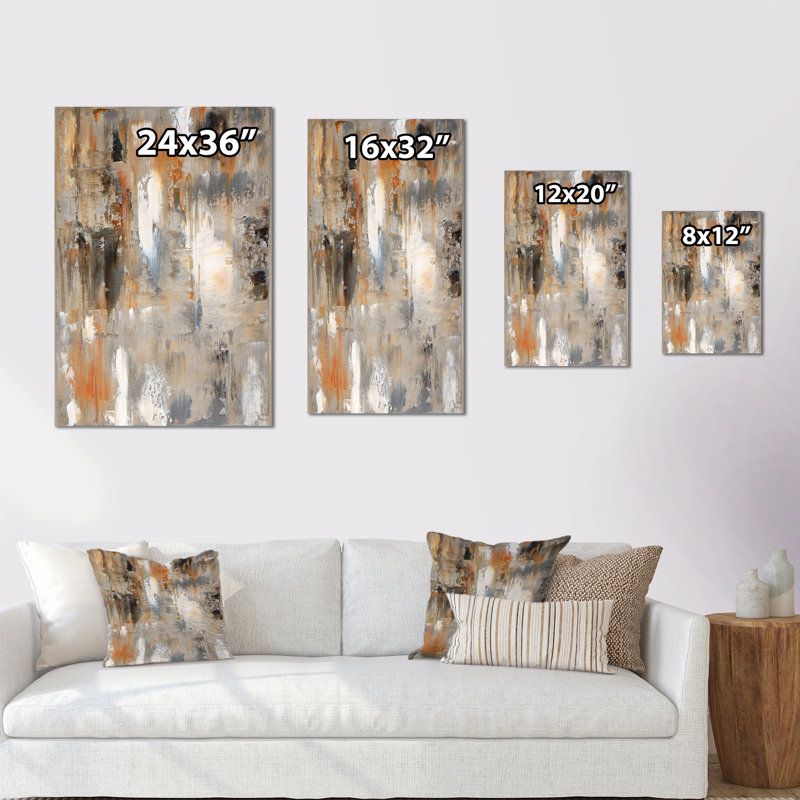 «Brown rencontre le gris», reproduction d'art sur toile tendue