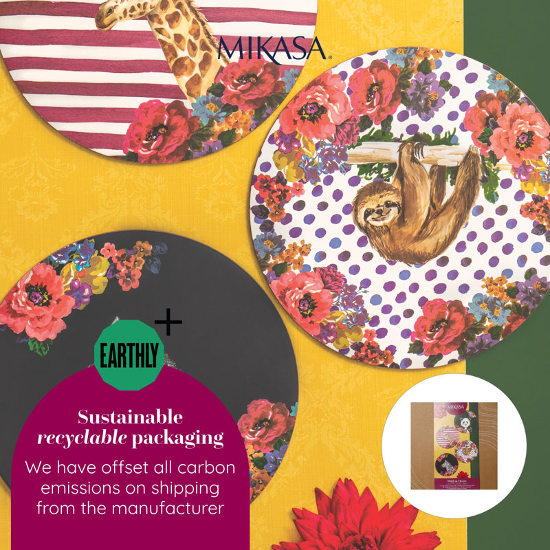 Mikasa Wild at Heart Cork Round Placemats, Set of 4, 25cm