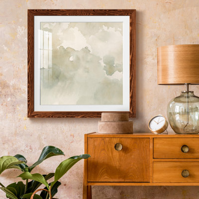 «Warm Clouds Abstract II», reproduction encadrée de qualité supérieure - prête à être accrochée