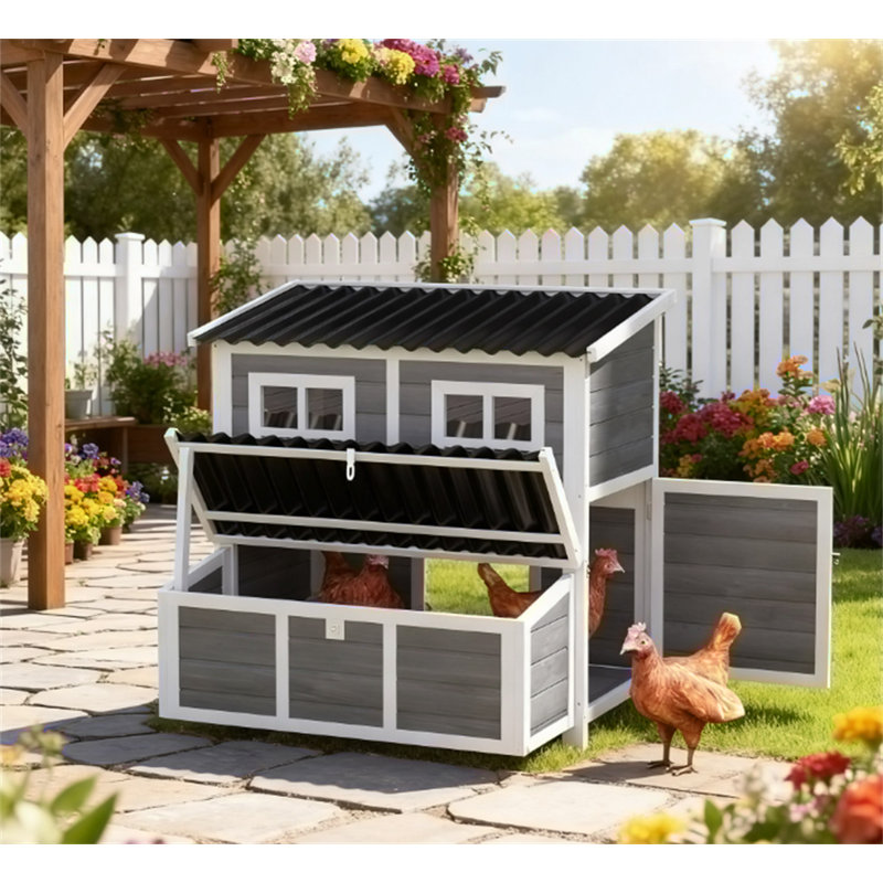 Maison en bois pour animaux avec cage de nidification