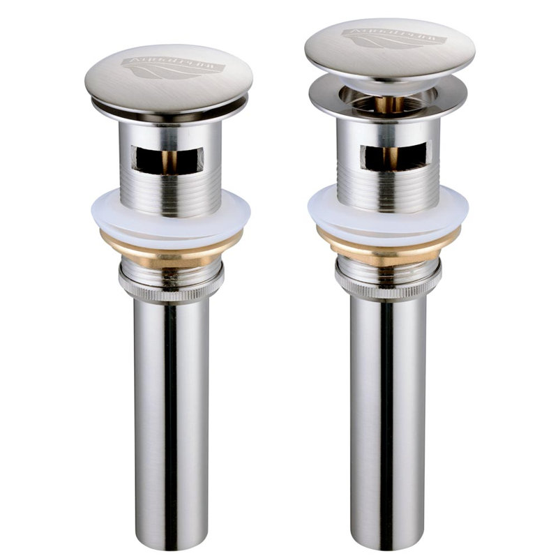 2.59'' W Pop-Up, Brushed Nickel, Yes