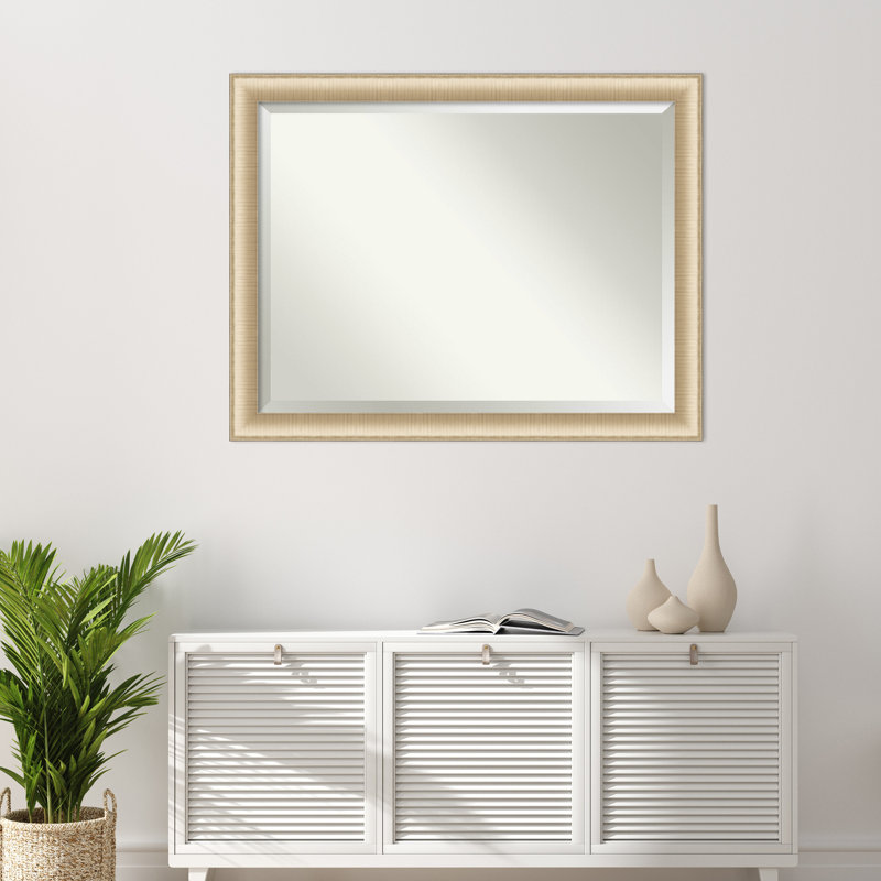 Jonnie Wall Mirror, 21" x 25", Brushed Gold