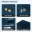 Meuble-lavabo rustique bleu 48 po
