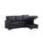 Upholstered Pull out Sectional Sofa with Chaise