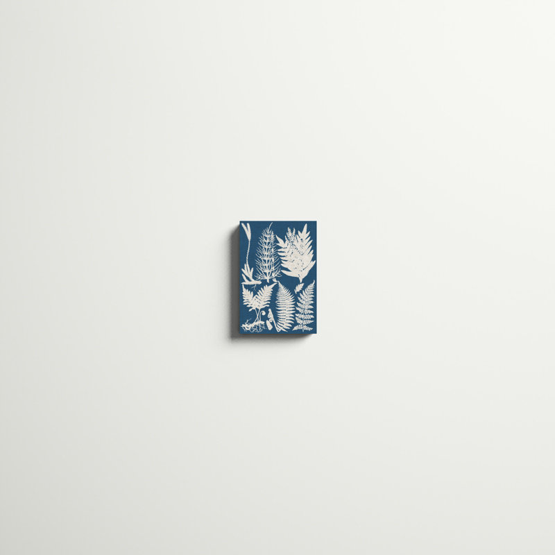 «Linen & Blue Ferns II», impression sur toile, H 12 po x l 8 po
