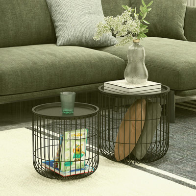 Cynne Steel Top Nesting Tables
