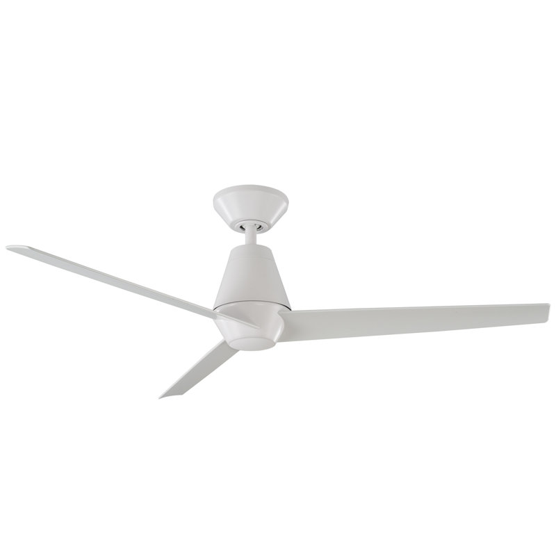 Ventilateur de plafond à 3 pales de 52 po pour l'extérieur et l'intérieur avec hélice et température de couleur sélectionnable incluse