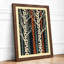 Striped Textile Study Minimalist - Framed Print-825901281-825901282