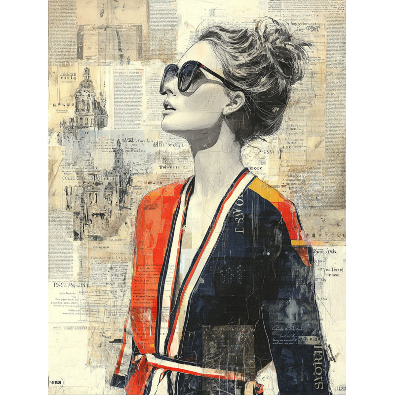 Art mural chic sur toile tendue, L 24 po x H 36 po x P 1,5 po