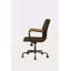 Chaise de bureau pivotante chocolat Distress