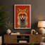 Fox Portrait Modern - Wrapped Canvas-1793610774-1793610781