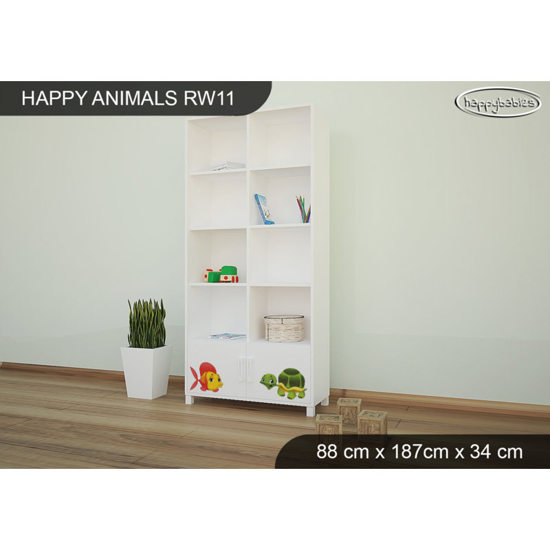 187cm H X 88cm W Animals Kids Cube, White