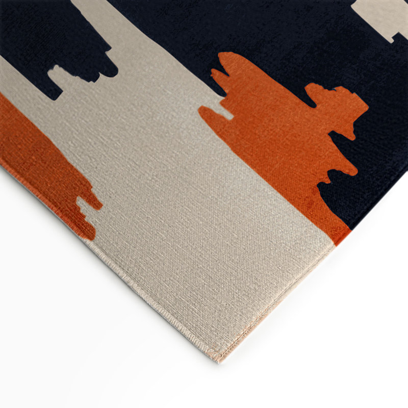 Tapis intérieur et extérieur beige Watercolor, Rectangle 9 pi x 12 pi
