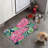 Soft Pink Florals - 1 Piece Bone Shape Feeding Mat