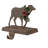 2PK 6.50"H Wooden/Metal Reindeer Stocking Holder