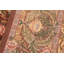 Tapis rouge / taupe / vert en laine noué à la main à motif floral 8 pi 3 po x 9 pi 5 po Paata