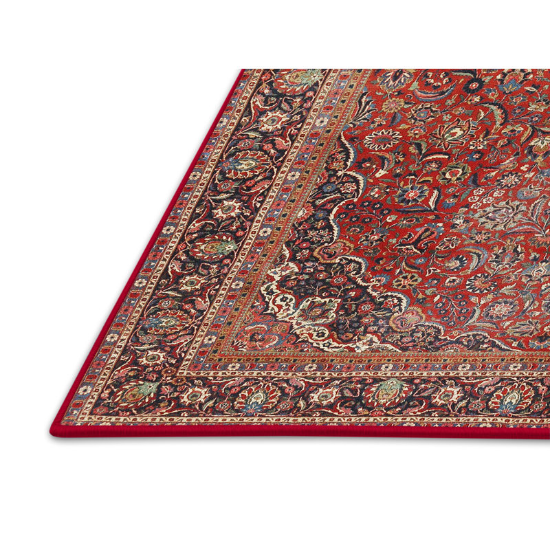 Tapis oriental rouge / brun / beige, Rectangle 5 pi x 7 pi