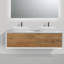 Ensemble de meuble-lavabo double mural 55,1 "Fiona
