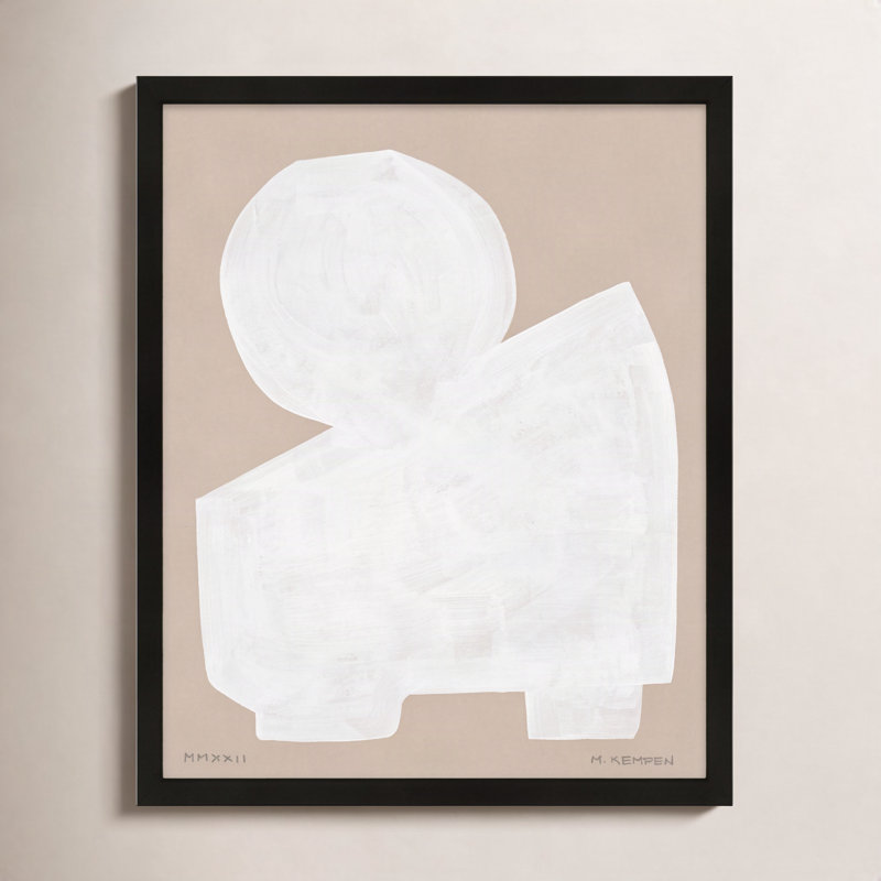 Modules In White 2 "par Michael Kempen, H 25 po x l 20 po x P 1,25 po, Noir