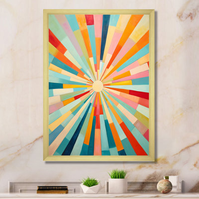 Colorful Mid Century Optical Serenade III - Abstract Midcentury Wall Art