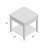 Pullman Contemporary 22" Square 1-Drawer End Table with Storage in Black