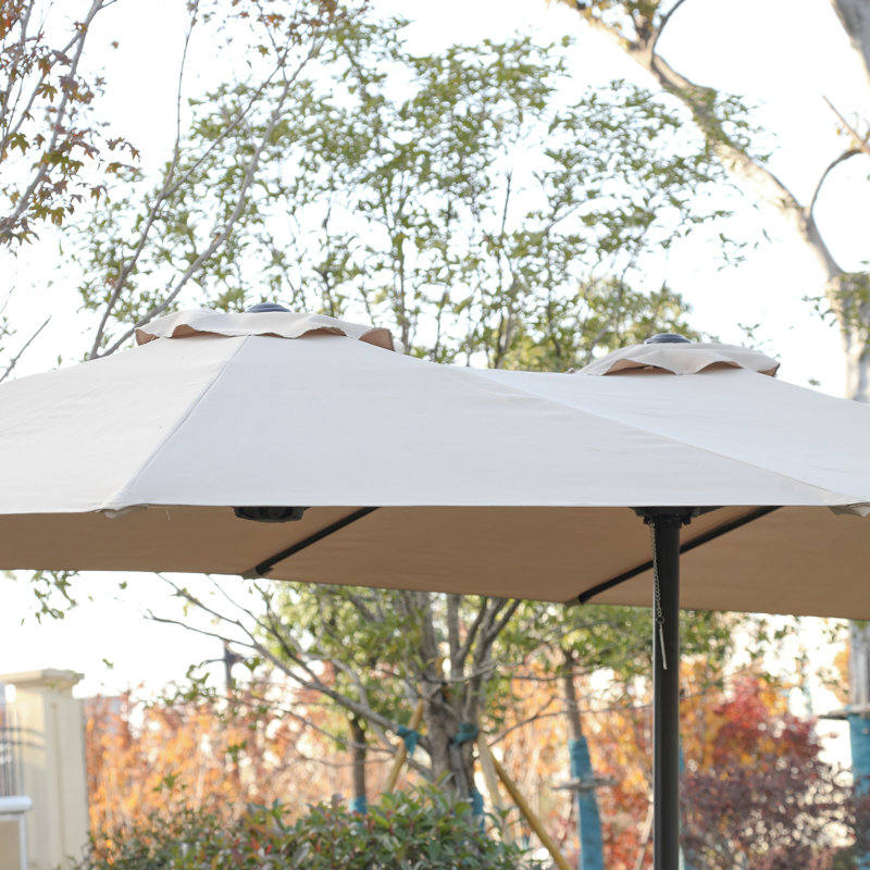 Parasol pour terrasse 14,8 pi, Kaki