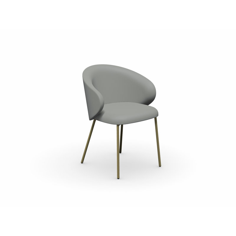 Tuka Upholstered Armchair with Metal Frame, Sand, Matte Black