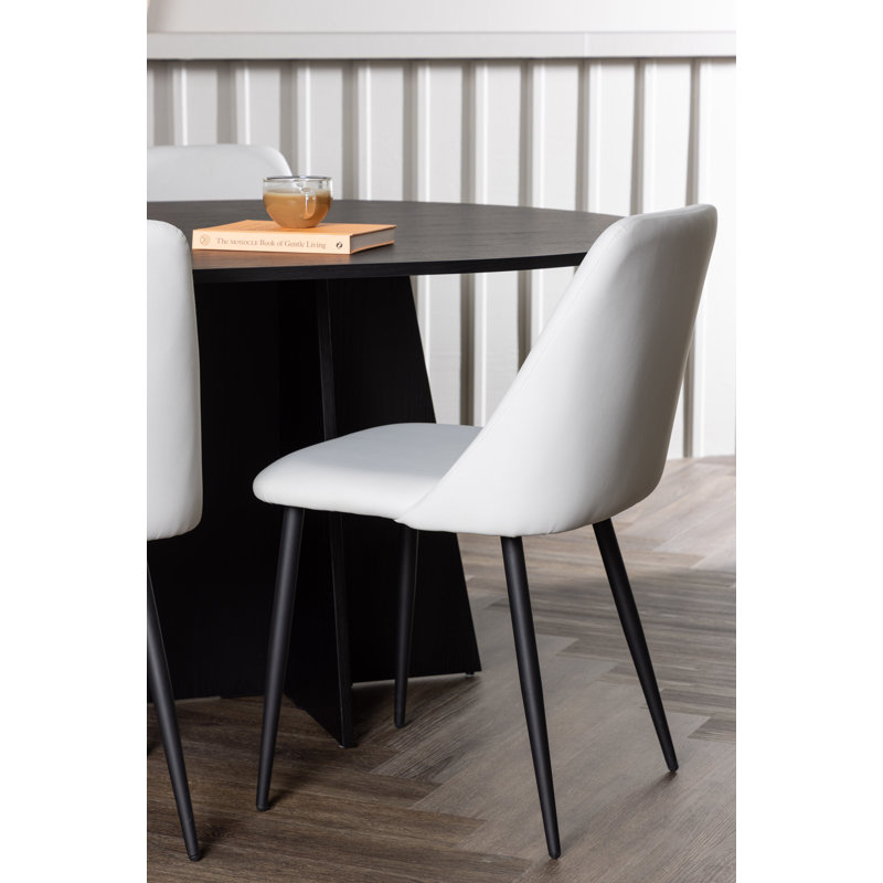 Millste 6 - Person Dining Set, White, White
