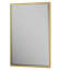 Miroir de salle de bain rectangulaire biseauté avec cadre décoratif en aluminium-378938471-378938469