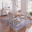  Machine Washable Area Rugs Floral Rug Boho Soft Low Pile Non Slip Indoor Carpet for Playroom-1812207071