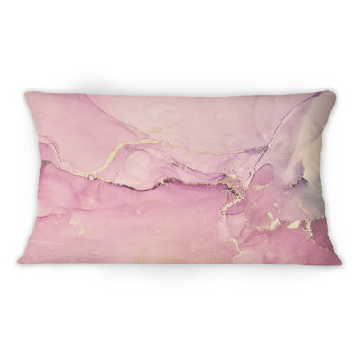 Coussin décoratif rose 12 "x 20"