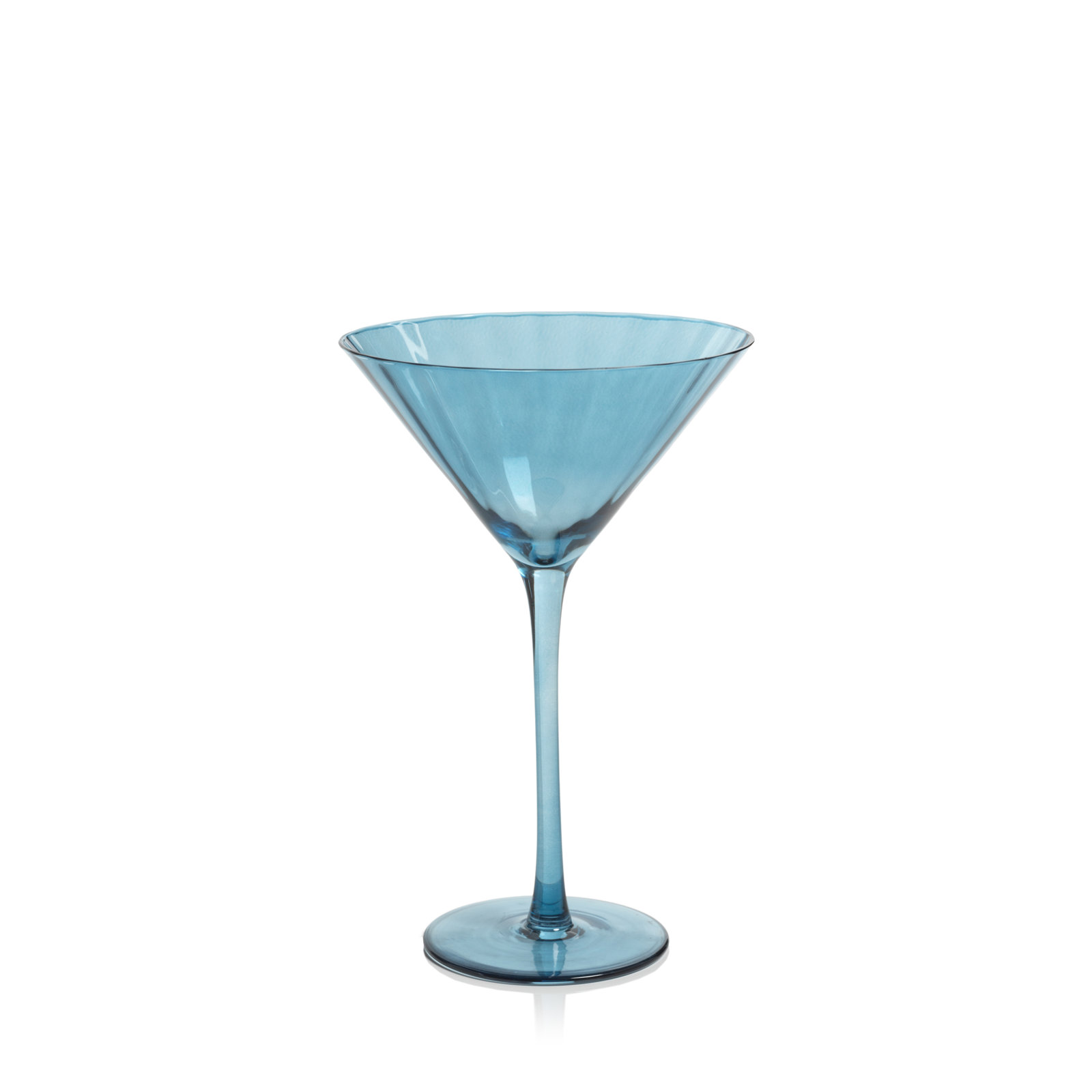 Malden Optic Martini Glasses, Set of 4, Blue Azure