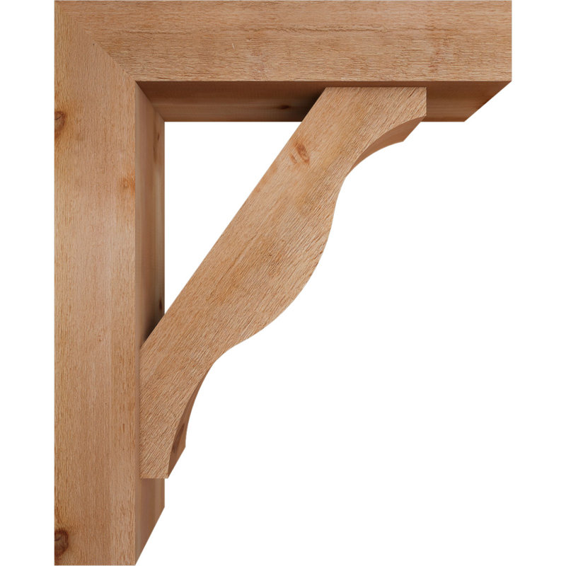 Support Funston Block avec support décalé, 42 x 34, Cèdre rouge occidental de l 8 po (scié brut)