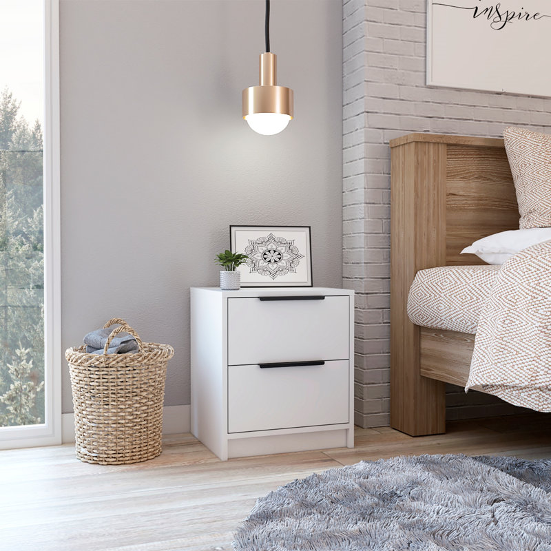 Eter 16.1'' W Nightstand, White