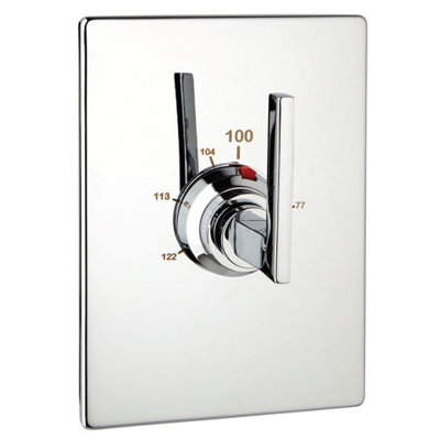 Crisp Square Thermostat Complete with Valve