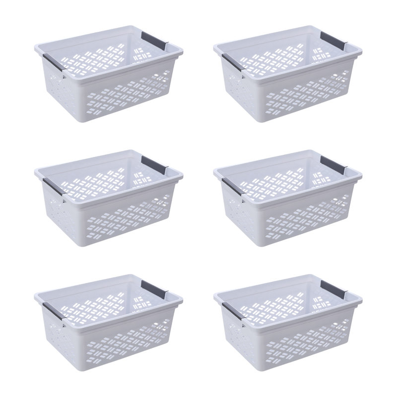 Tramia Large Basket 6 Pack, 6.2" H x 10.6" W x 15" D