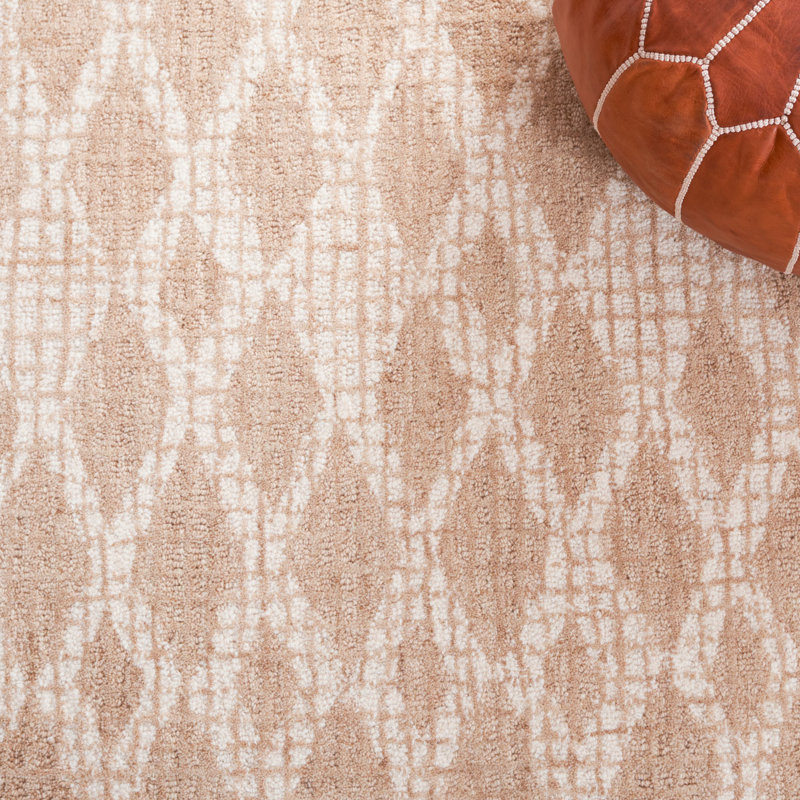 Abstract Hand Tufted Wool, Cotton Geometric Rug, Runner 2'3" x 8'