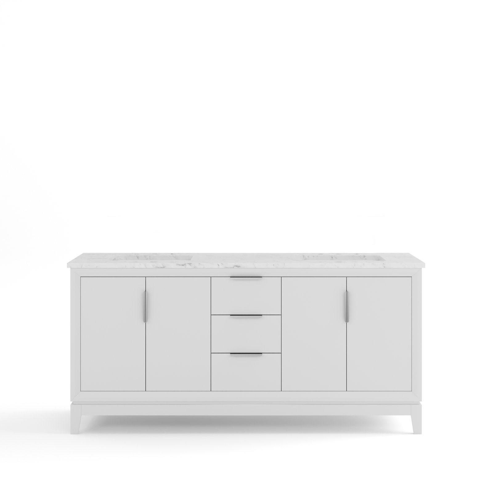 Belmar 72'' Double Bathroom Vanity, White