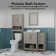 Stovall 37 Inch Single Vanity with Integrated Top and Sink with Mirror