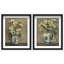 Flowers in vases set Shadowbox Floral & Botanical Print by Oliver Gal, Black Frame, 16 x 20-1124986829-1124986832