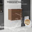 Meuble-lavabo suspendu de 56 cm (22 po), armoire murale en contreplaqué avec lavabo en céramique et portes à fermeture en douceur pour petites salles de bain-1086934958