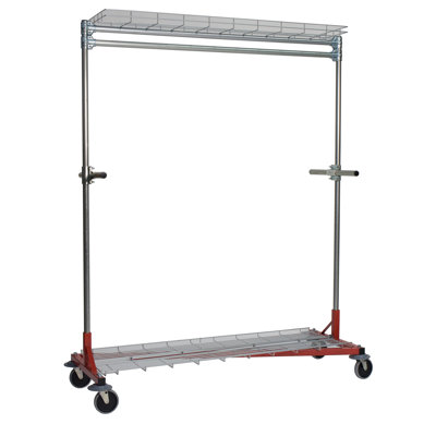63'' Metal Rolling Clothing Rack