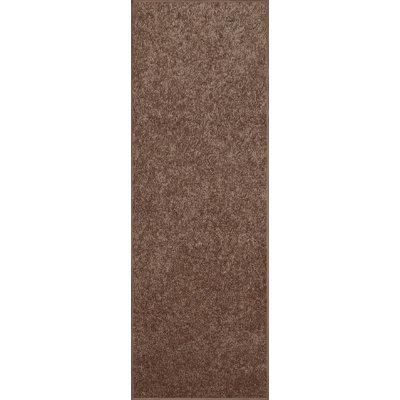 Antto Solid Low-Pile Brown Rug