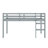 Solid Wood Bed Frame With Ladder, Wood Slat Support-897883420